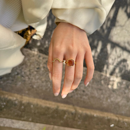 Brass square ring
