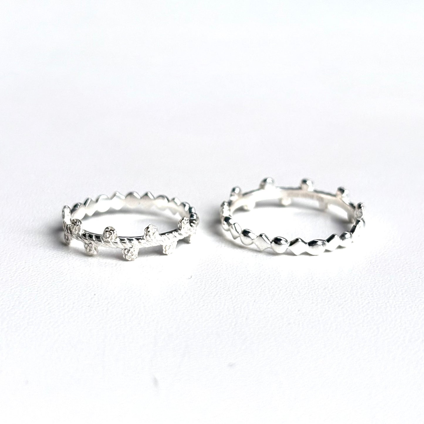 Flower plain ring 5