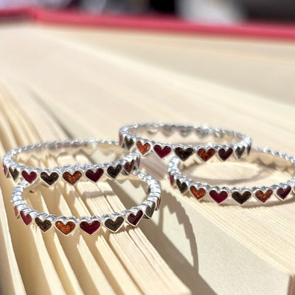 〈大阪限定〉Heart enamel ring