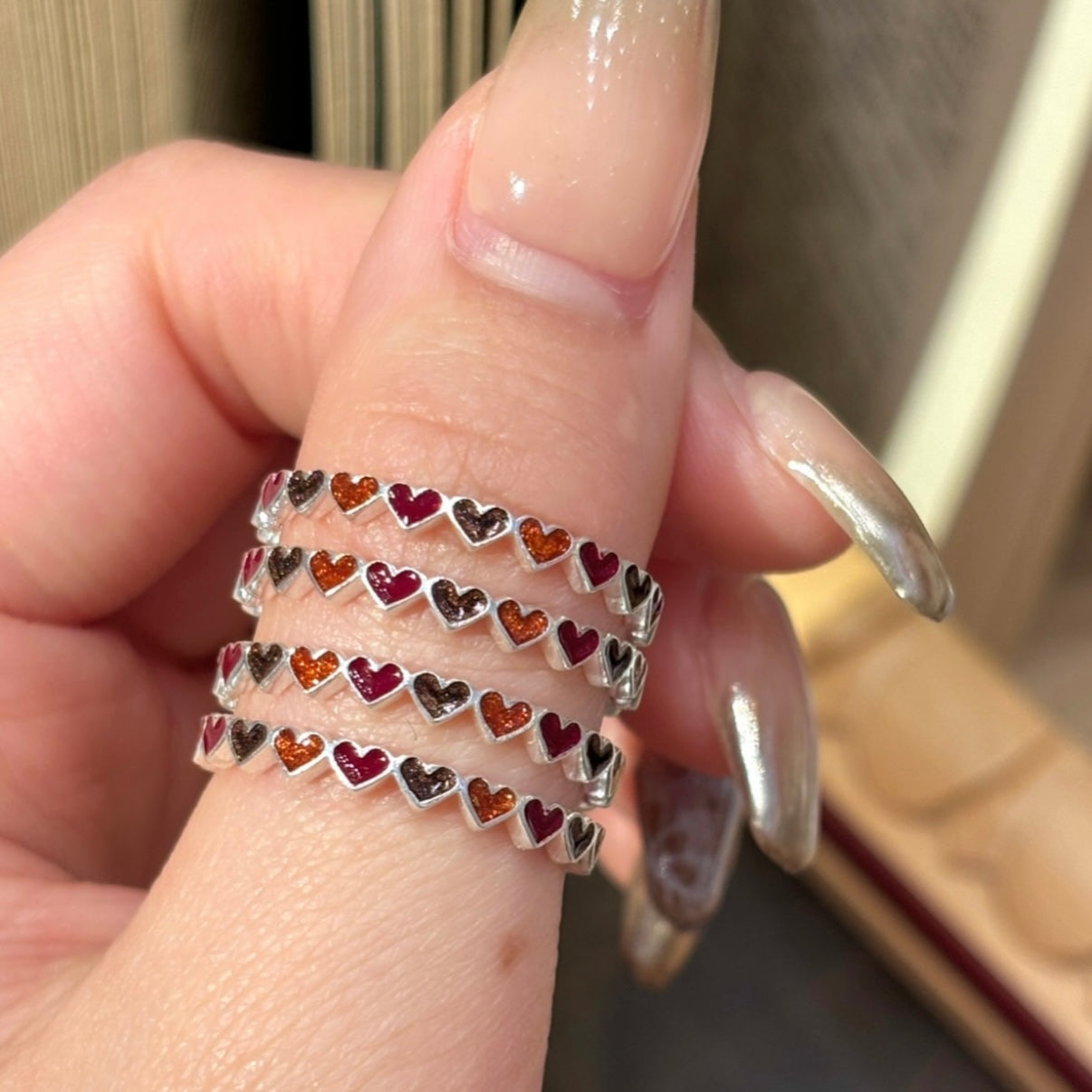 〈大阪限定〉Heart enamel ring