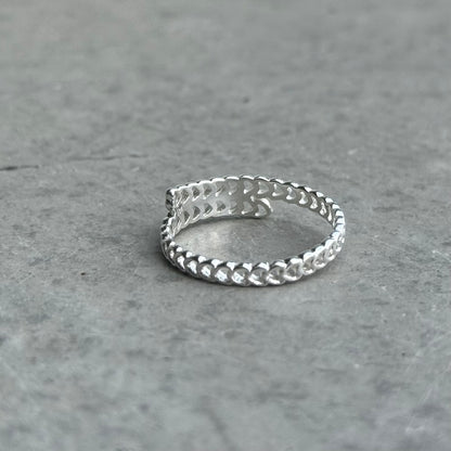 Heart plain ring 77