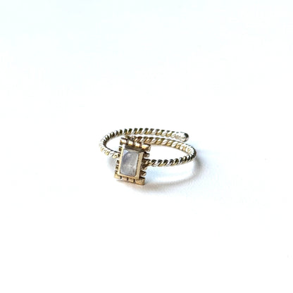 Silver925×Brass petit ring 6
