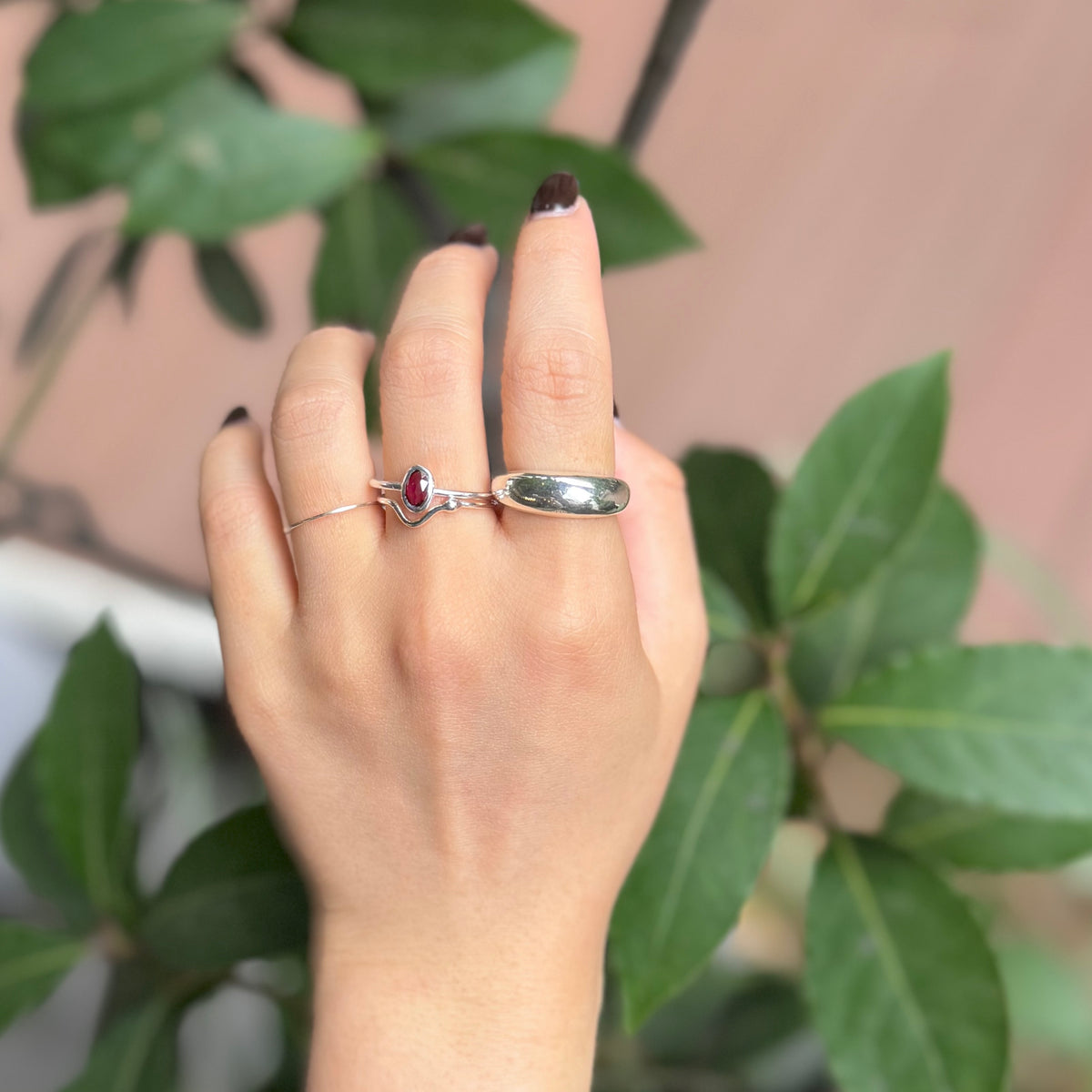 Silver925 1stone ring 10