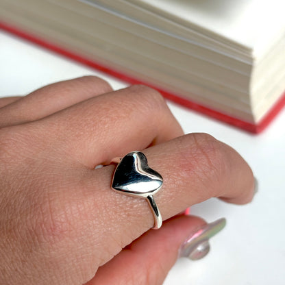 Heart plain ring 63