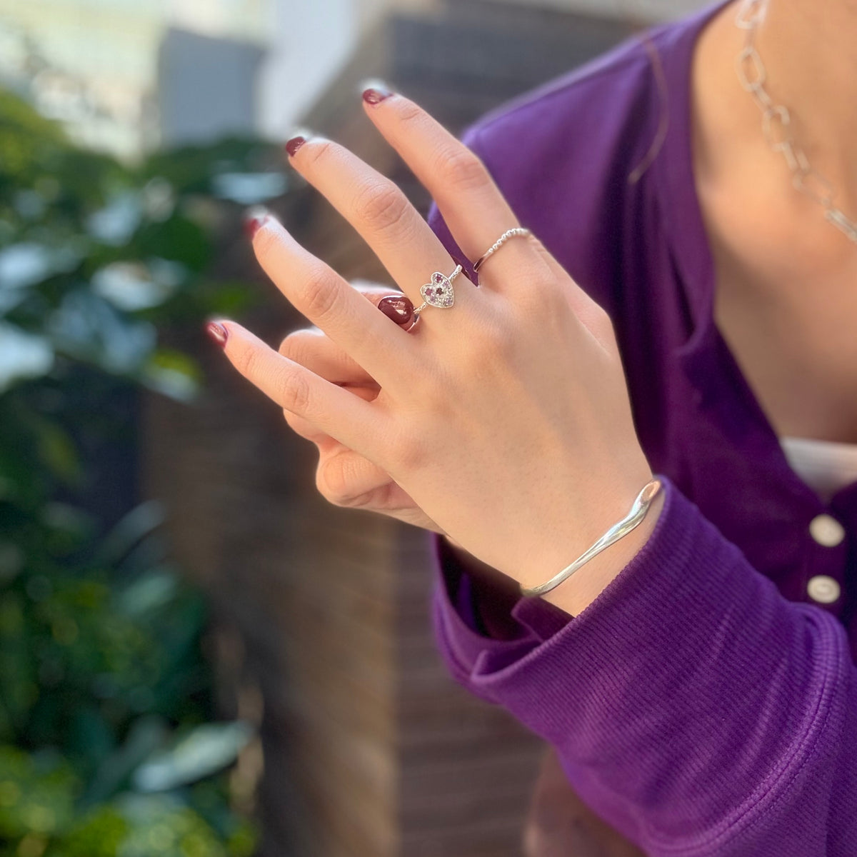 Heart design ring 1