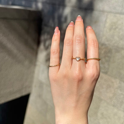 Brass Heart ring 1