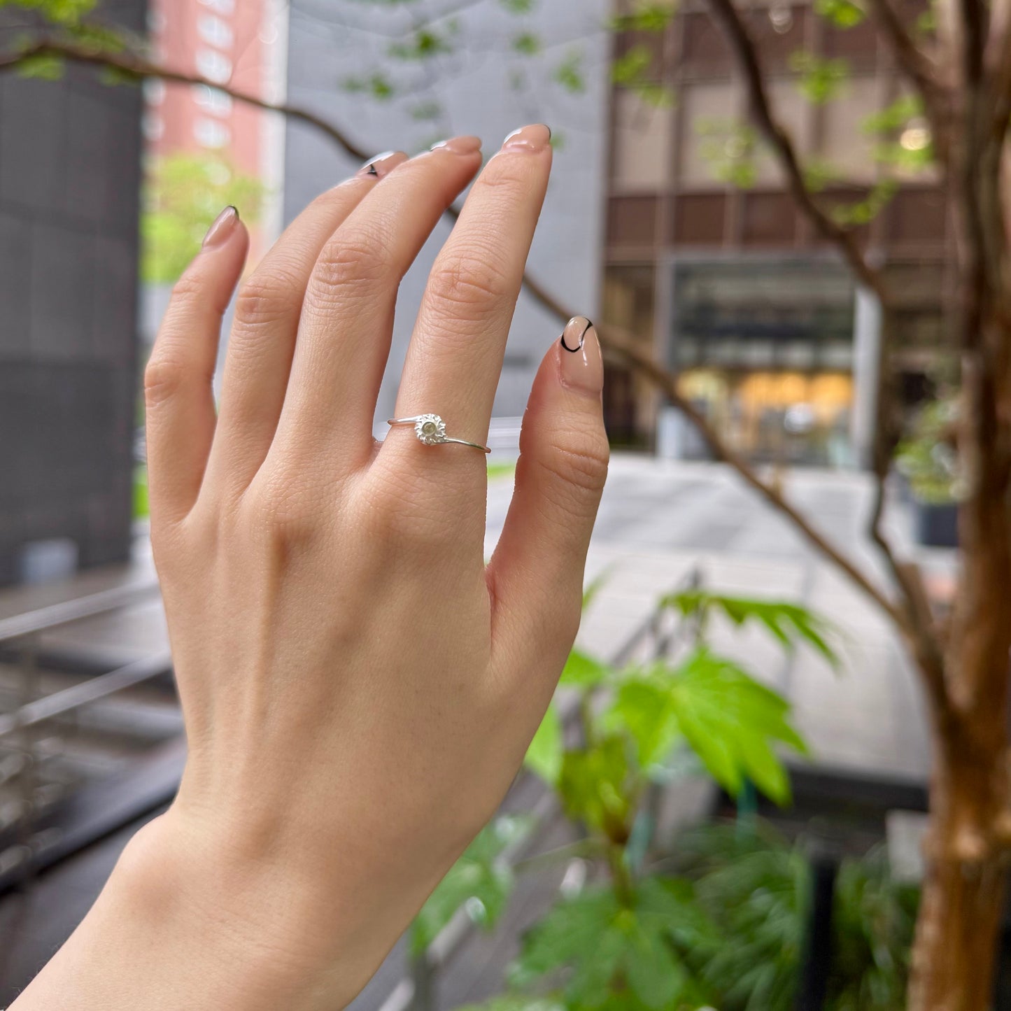 Flower design ring 9