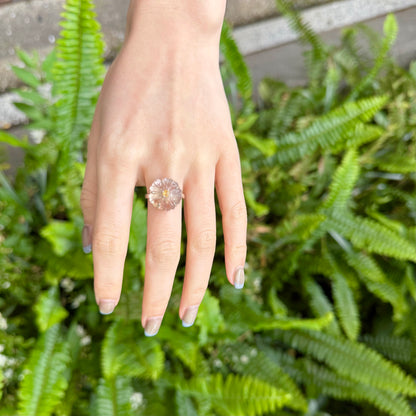 Flower carving ring