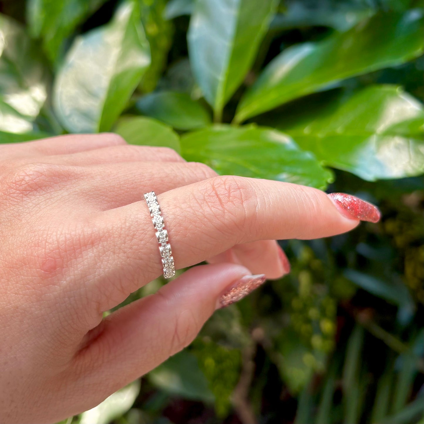 【Biju mam poco】White topaz ring 3