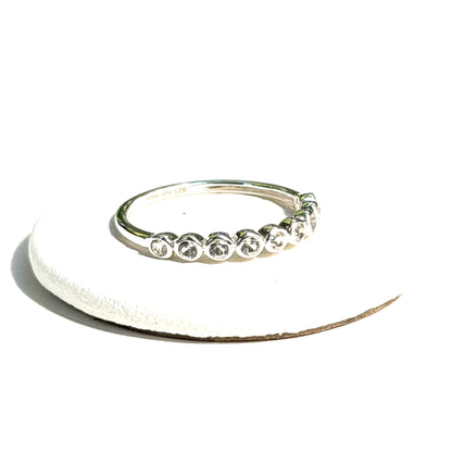White topaz ring 12