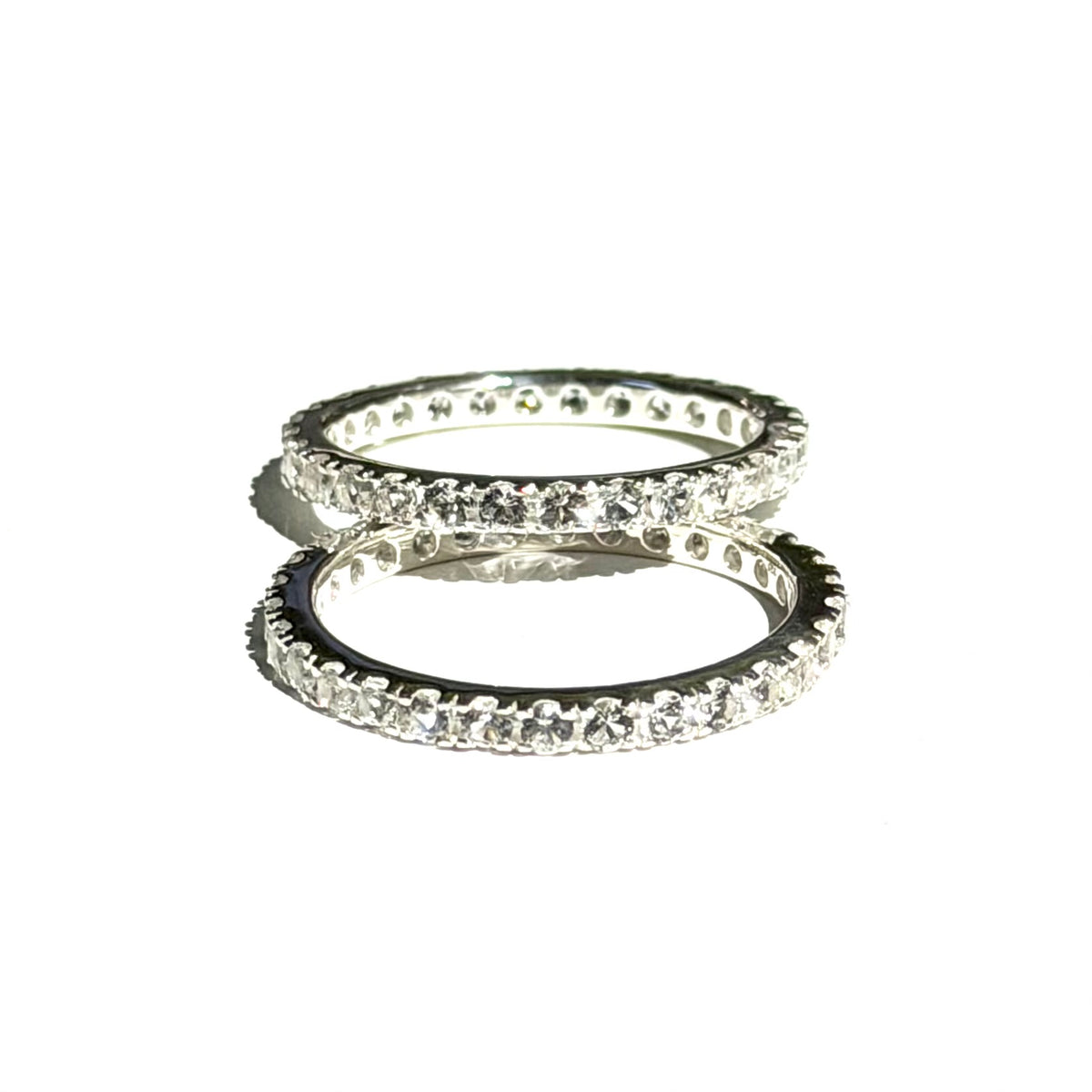 White topaz ring 13