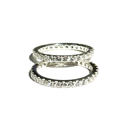 White topaz ring 13