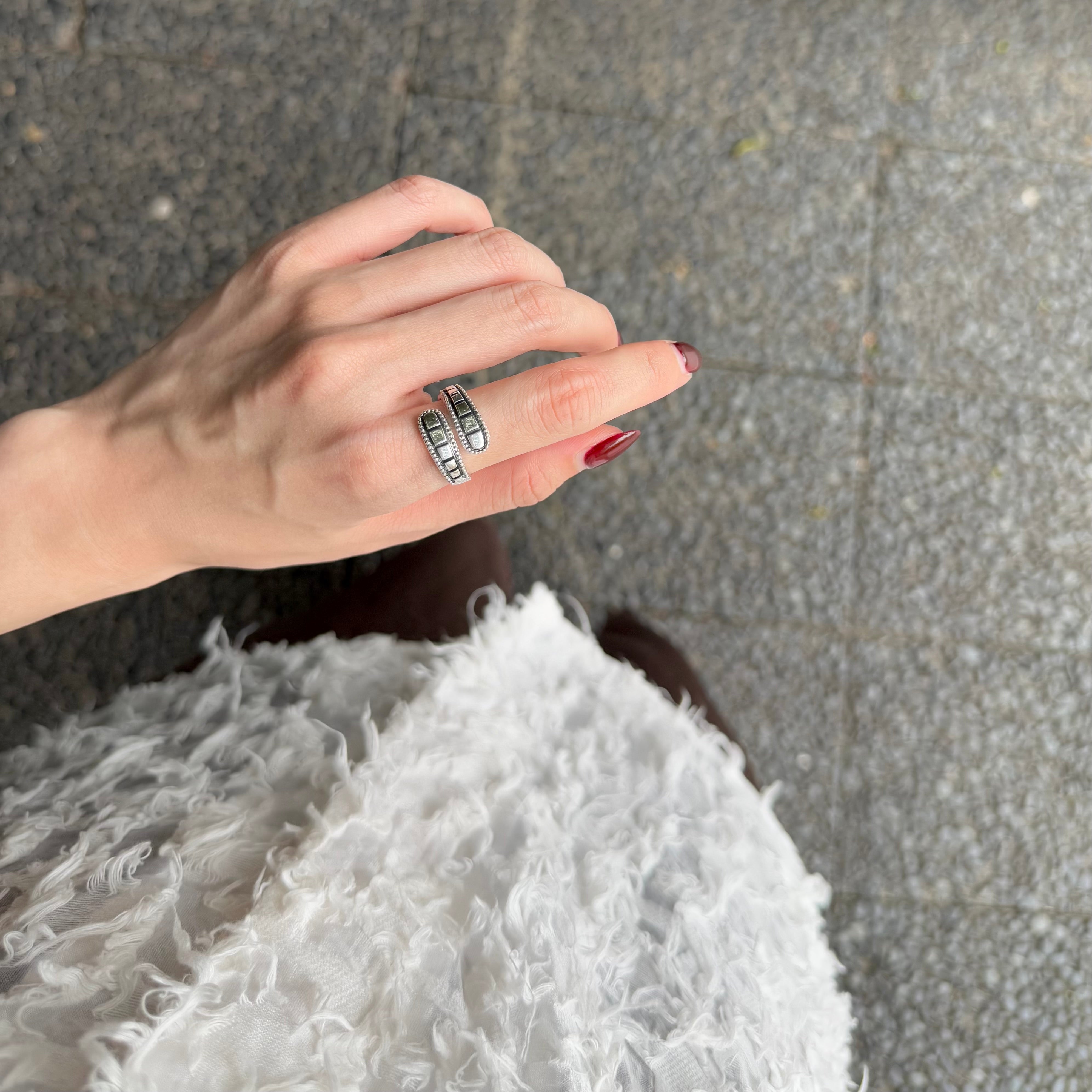 Biju mam poco】Silver925 plain ring
