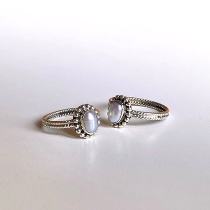 Silver925 Pearl design ring 8