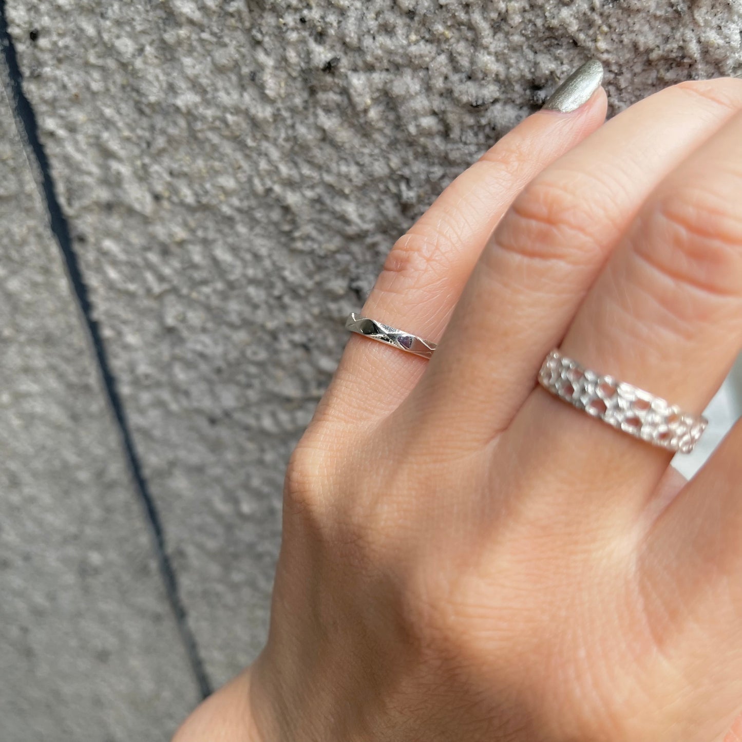 Silver925 plain ring 1