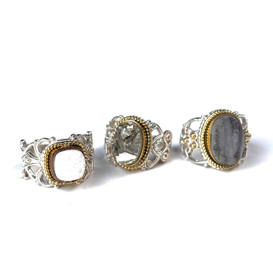 Connect ring〈 Druzy 〉