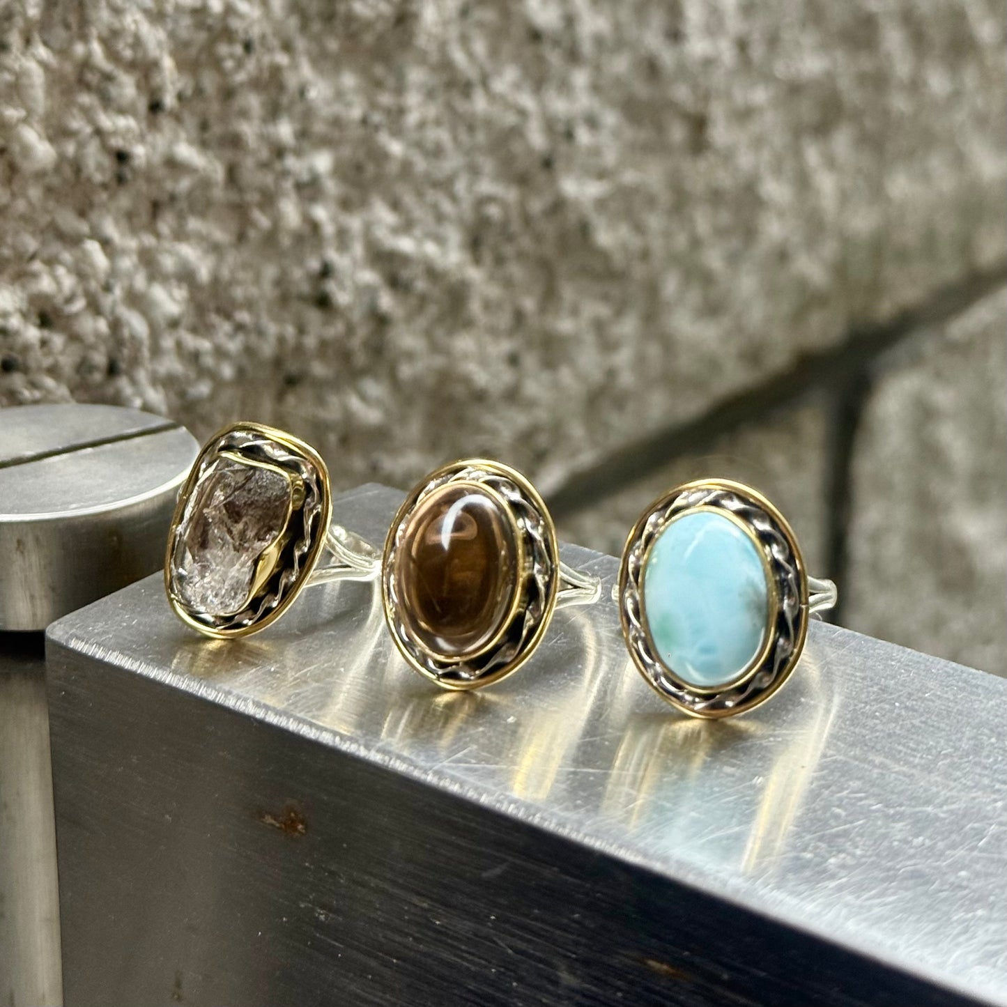 Silver925×Brass design ring 17