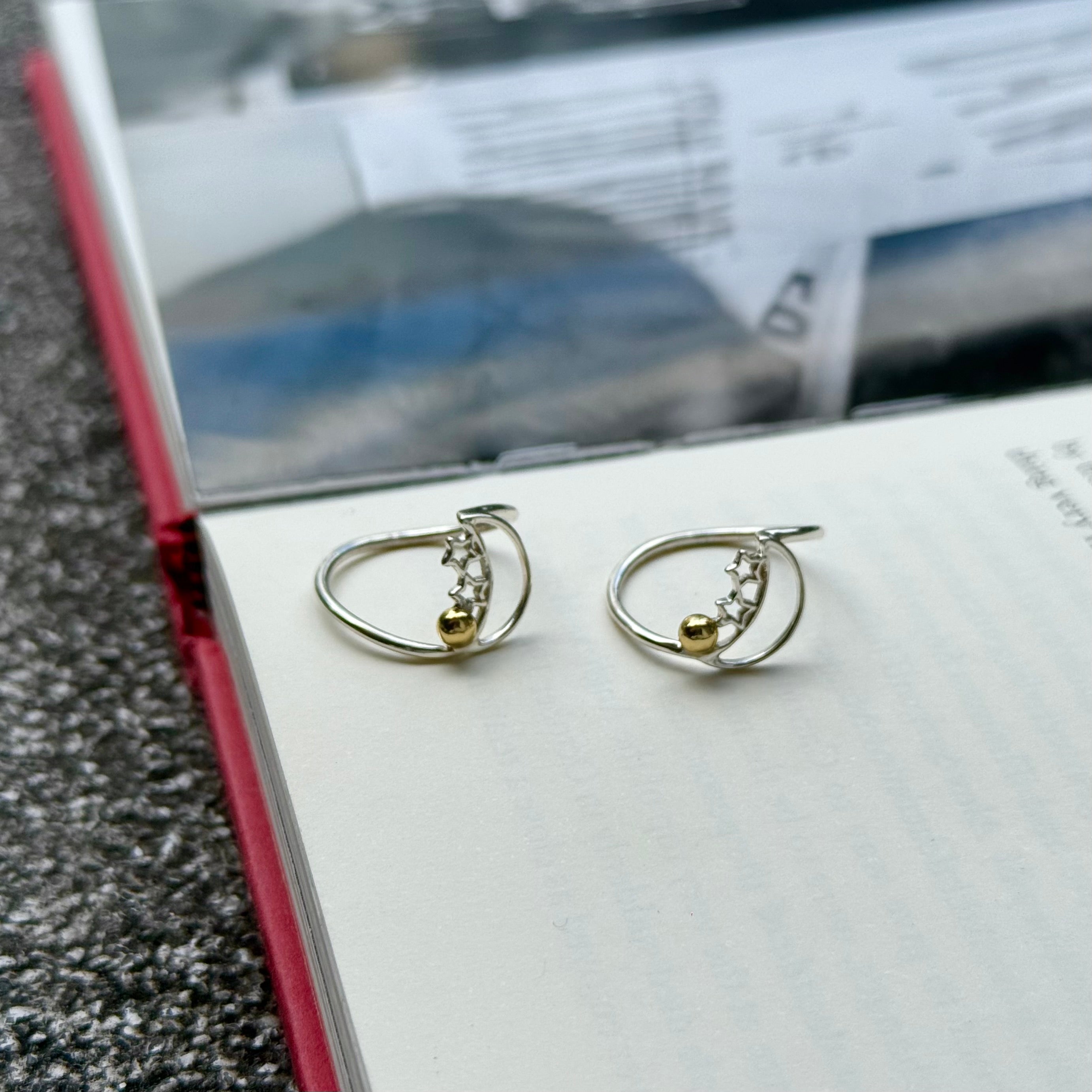 Star&Moon plain ring – Biju mam