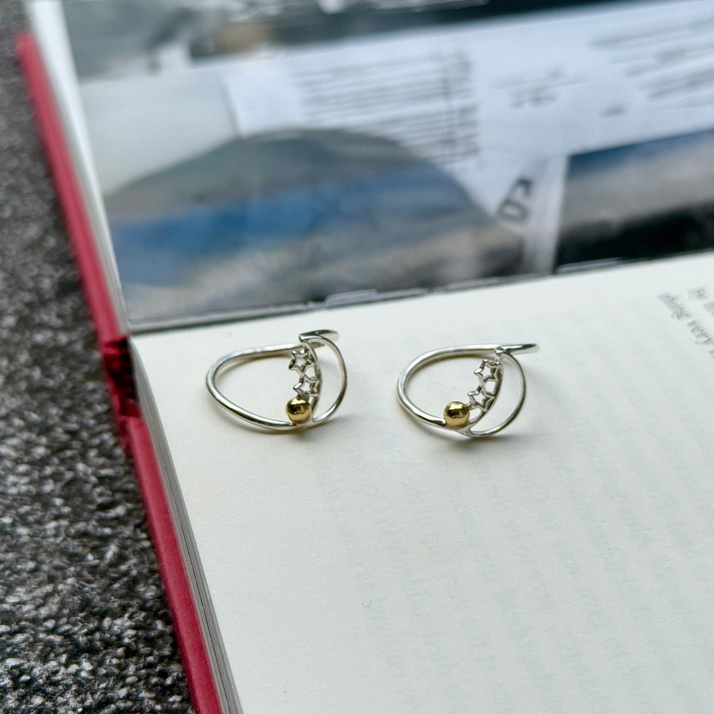 Star&Moon plain ring