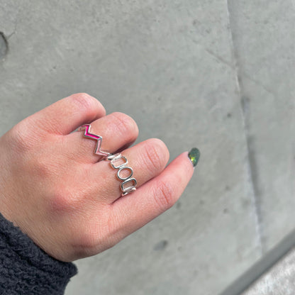 Enamel design ring