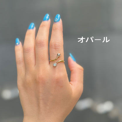 Silver925×Brass design ring 18