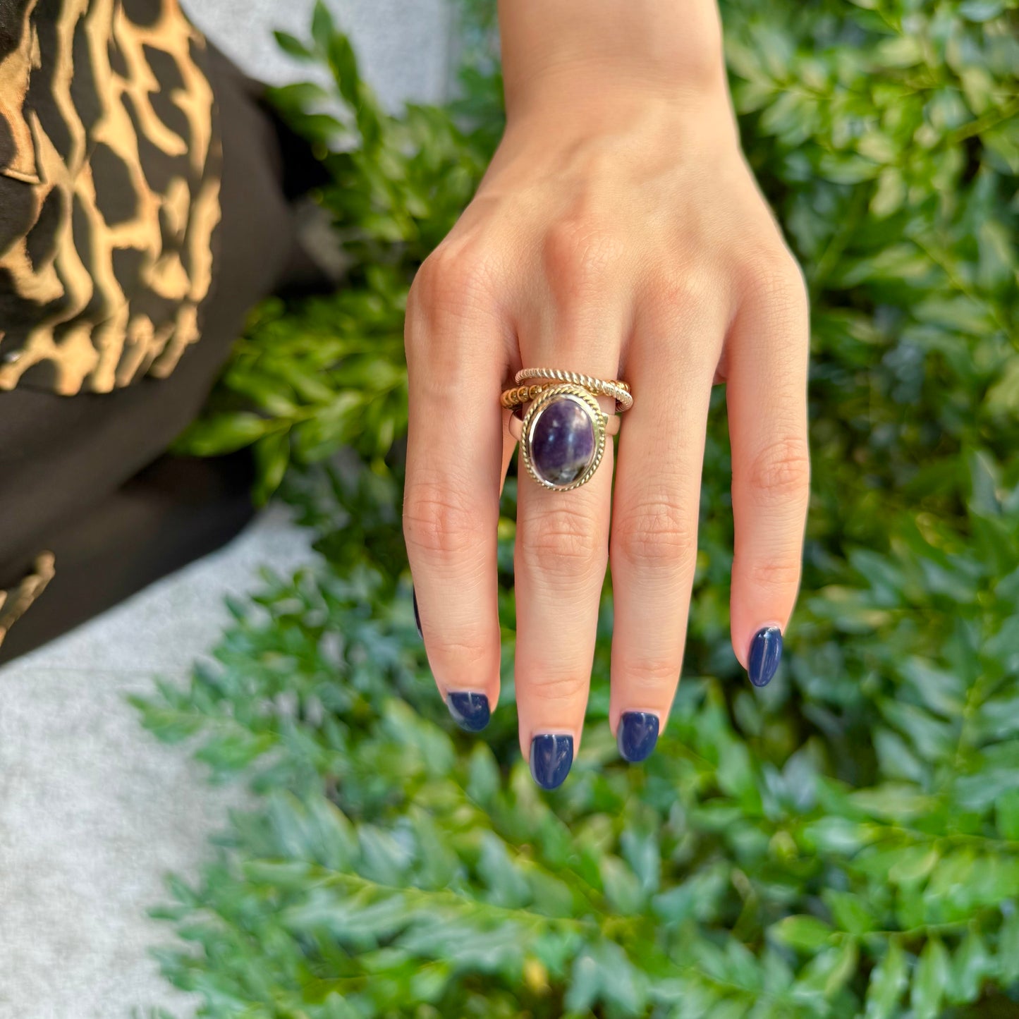 Silver925×Brass design ring 9