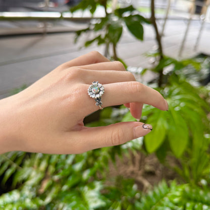 Flower design ring 11