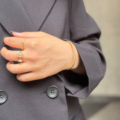 Brass plain bangle