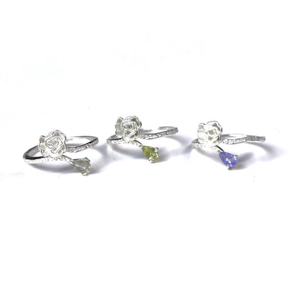 Flower design ring 19