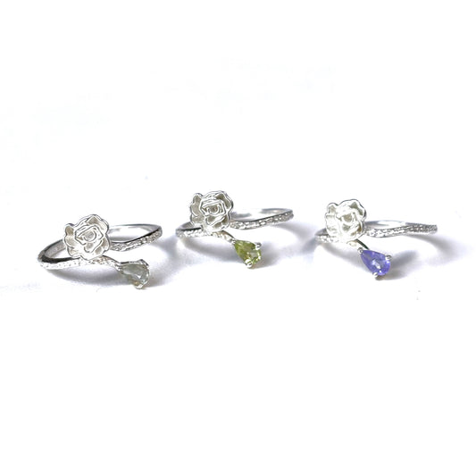 Flower design ring 19