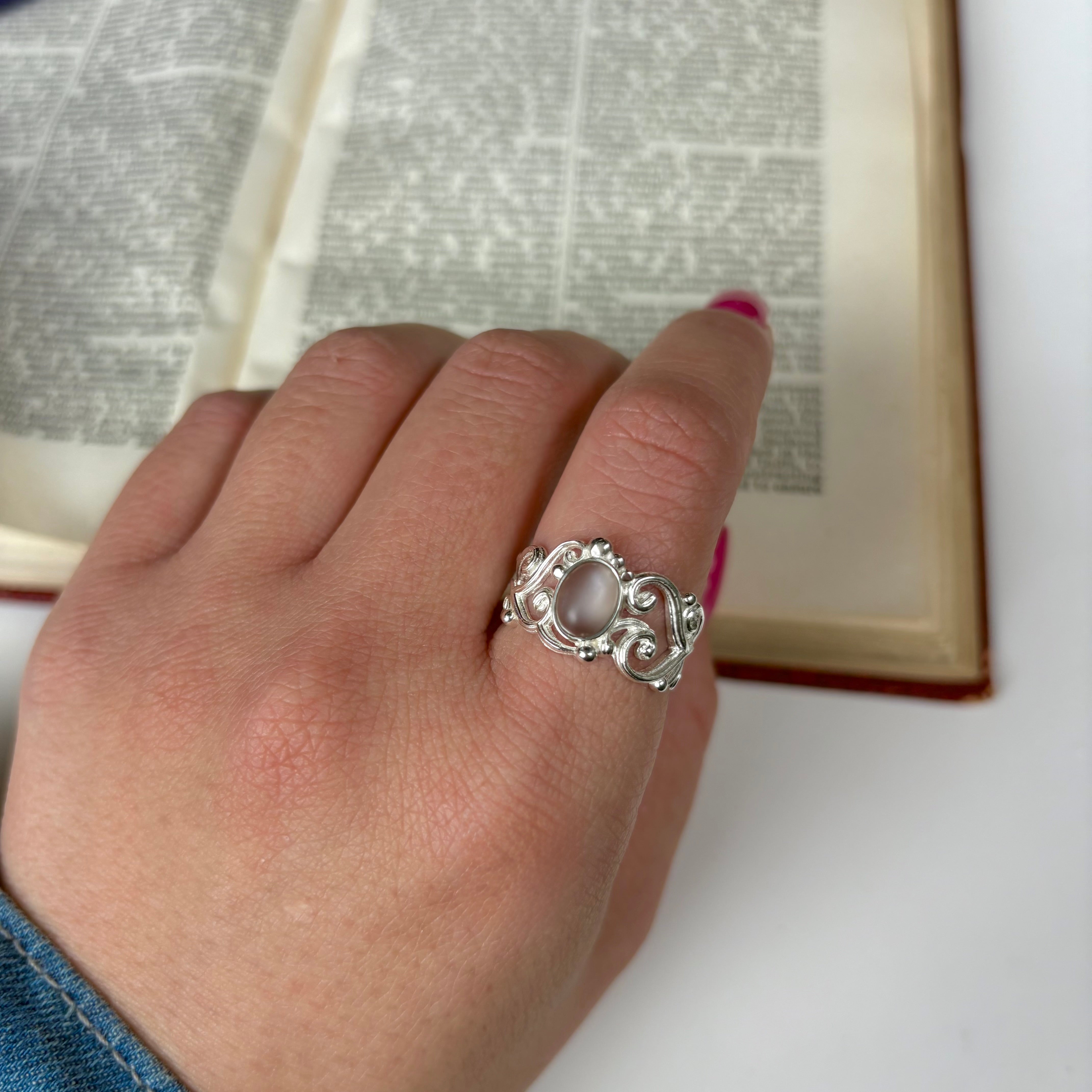 Silver925 design ring 14 – Biju mam
