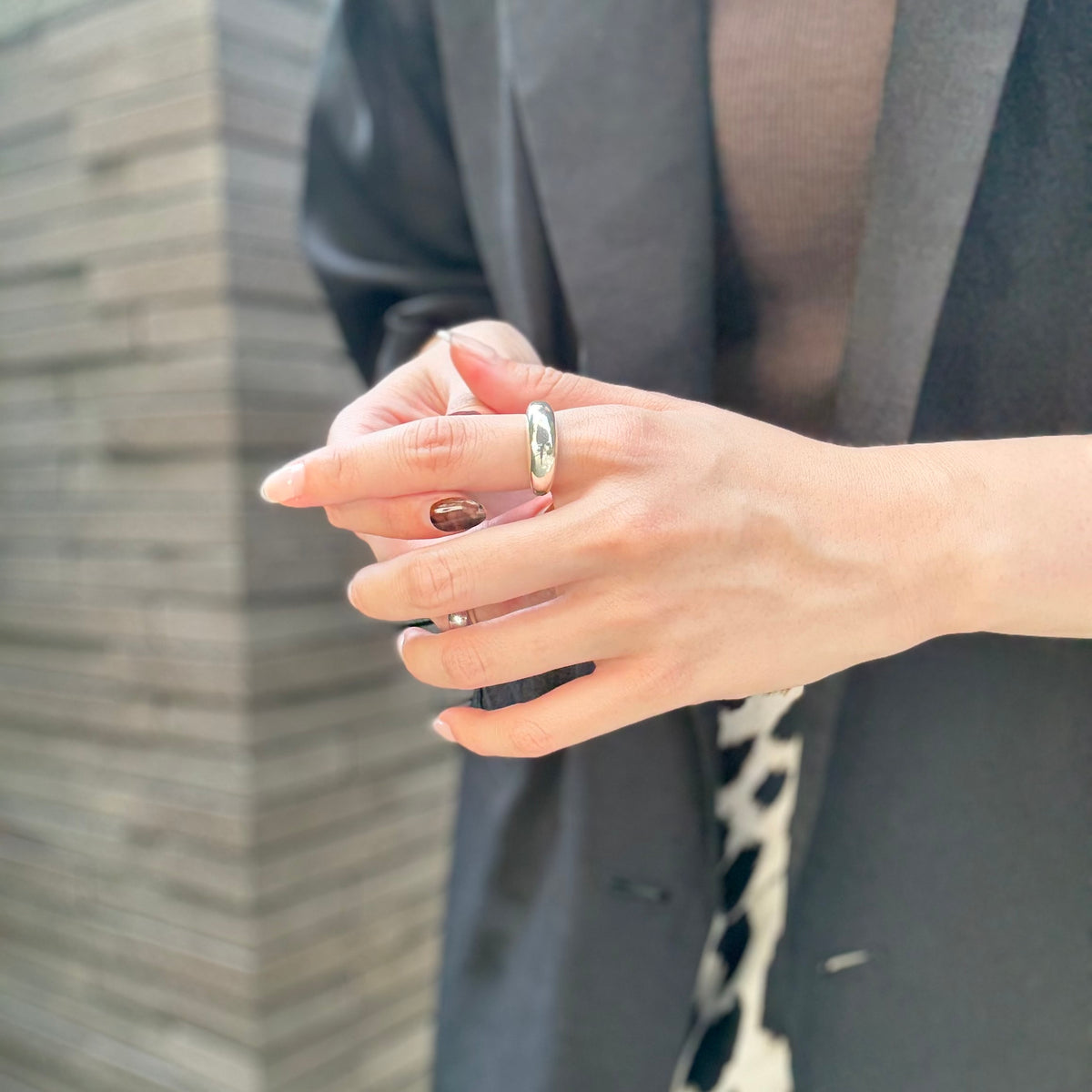 Silver925 plain ring 50