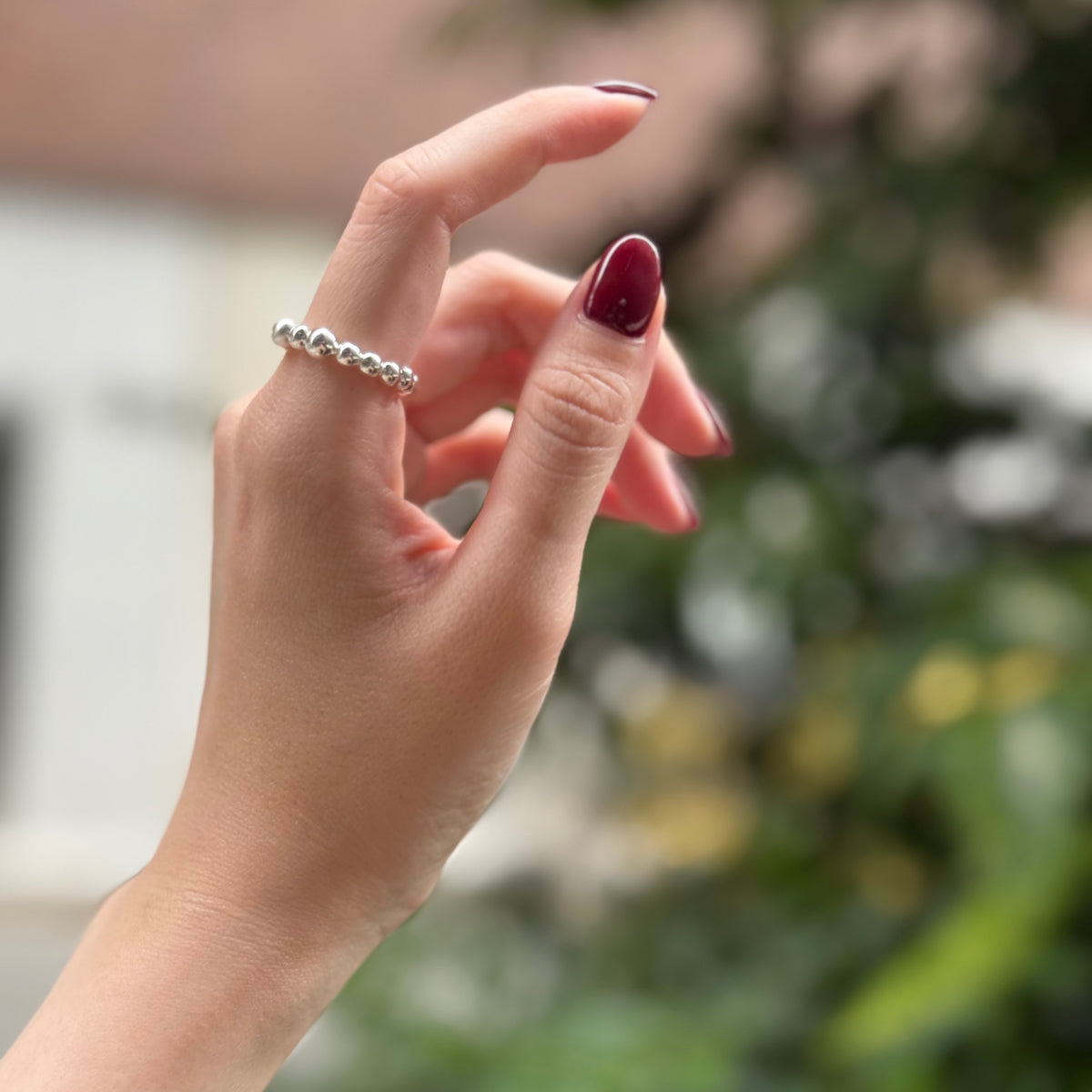 White topaz ring 16