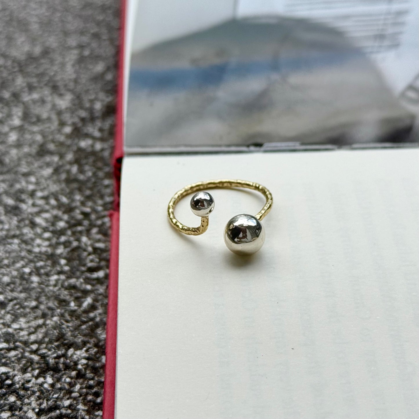 Silver925×Brass plain ring 6