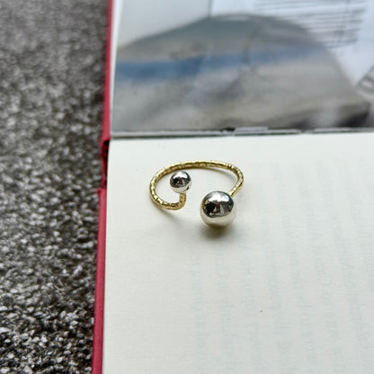 Silver925×Brass plain ring 6