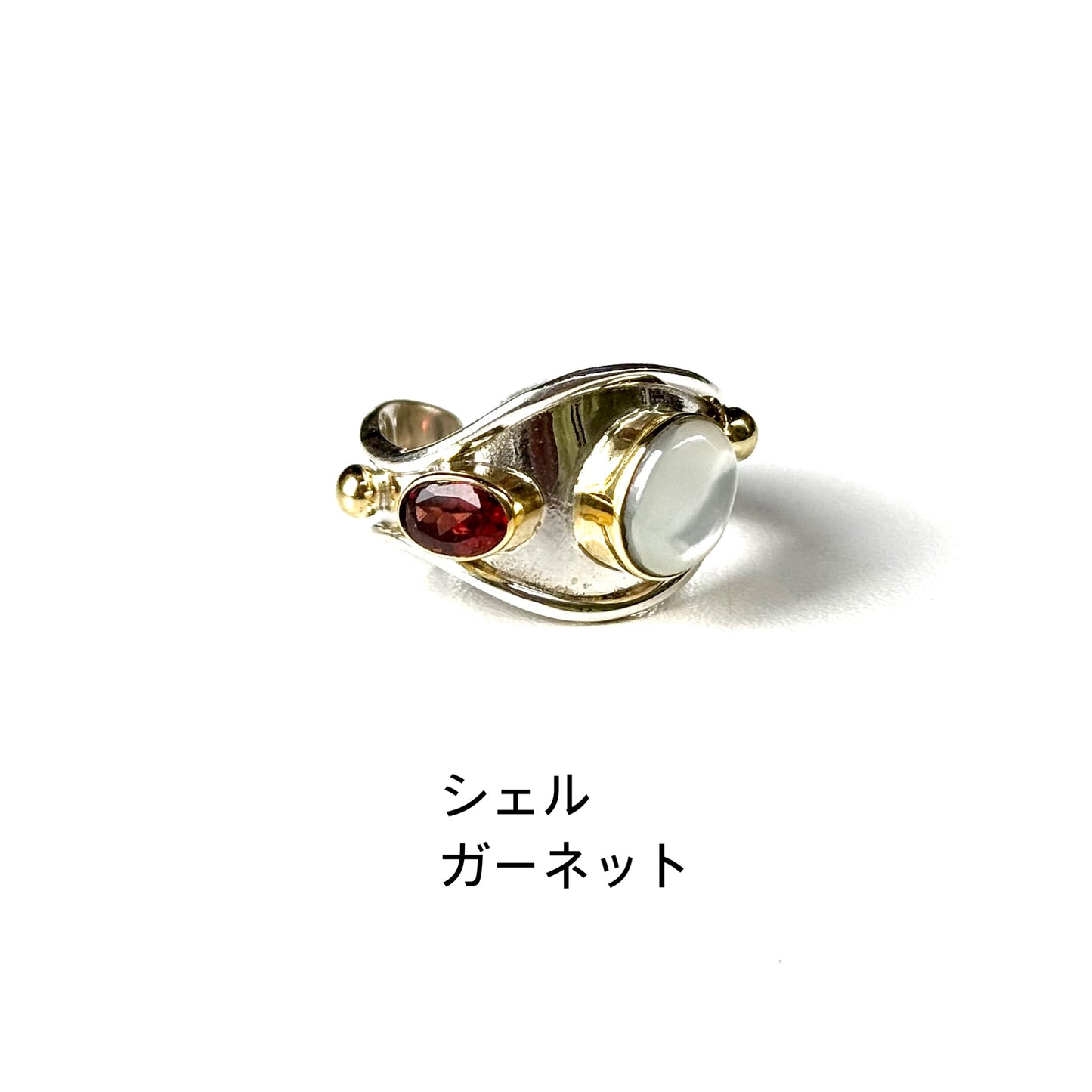 Silver925×Brass design ring 11