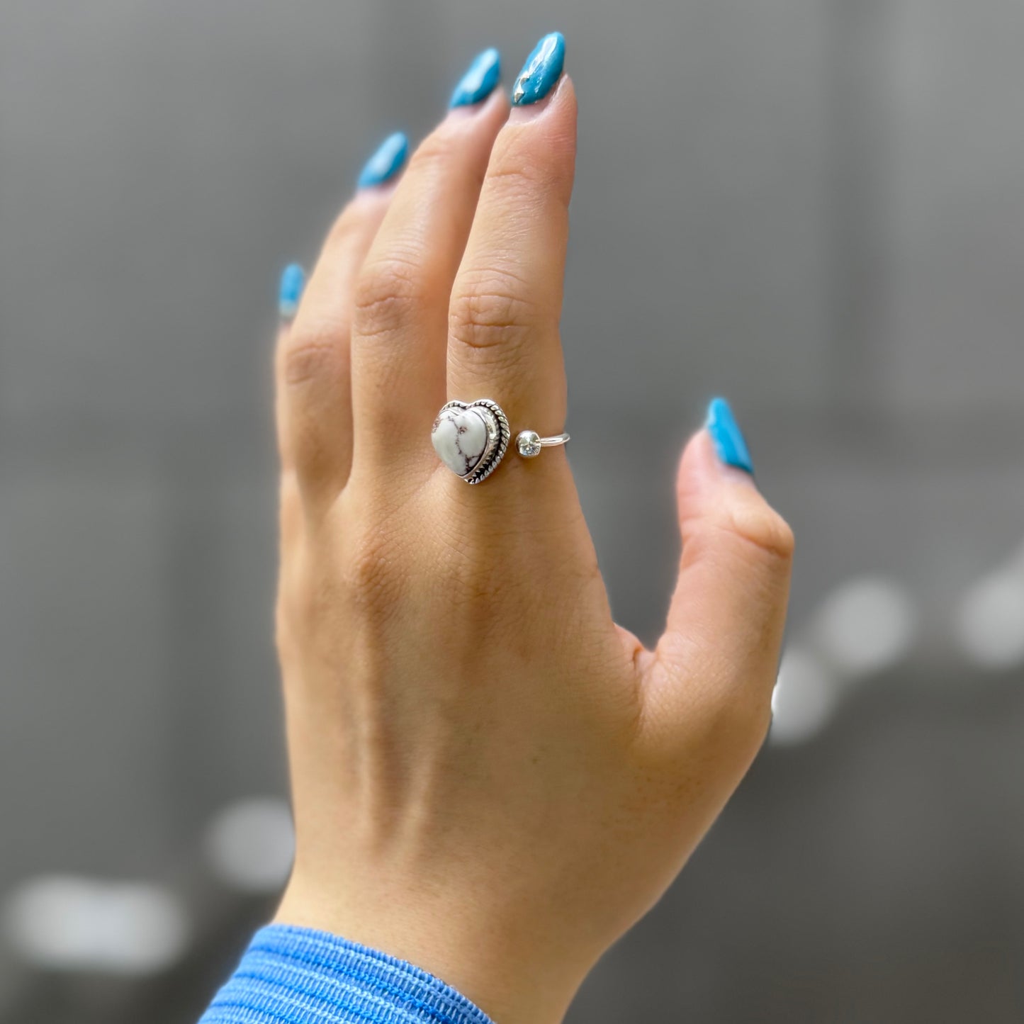 Heart design ring 7