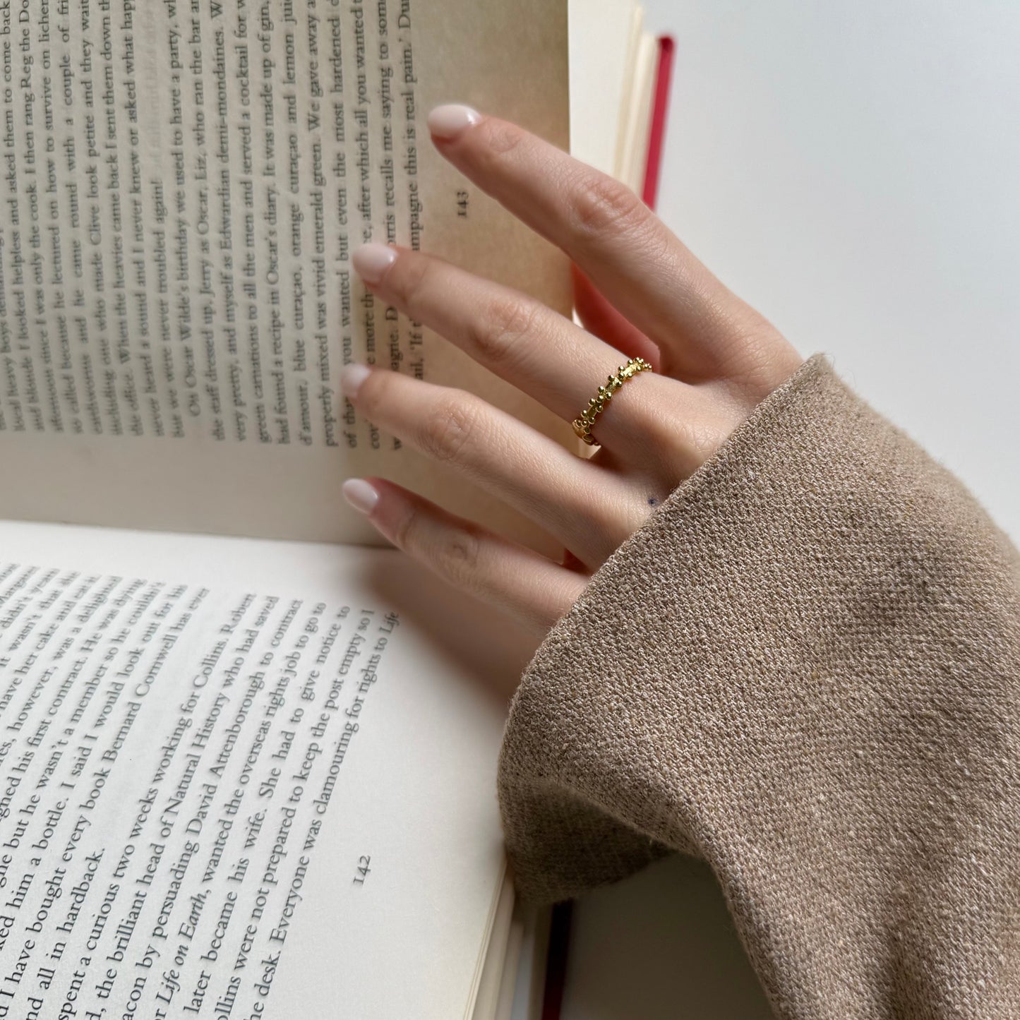 Brass plain ring 60