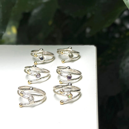Silver925×brass design ring 20