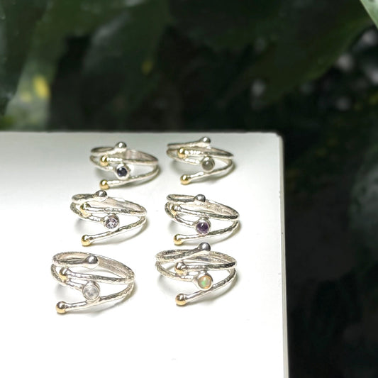 Silver925×brass design ring 20