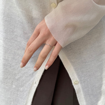 【Bijumam poco】Silver925 plain  ring 1