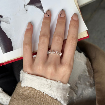 Leaf plain ring