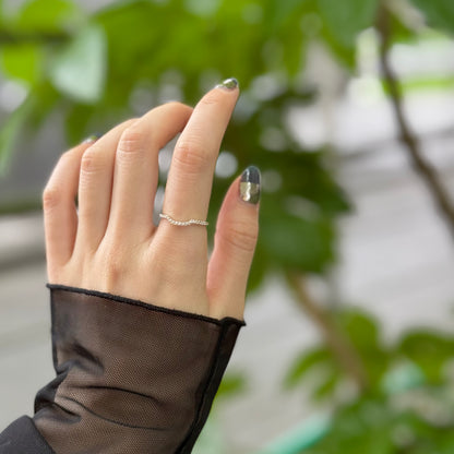【Bijumam poco】White topaz ring 6