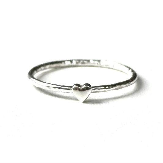 Heart plain ring 80