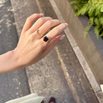 Brass square ring