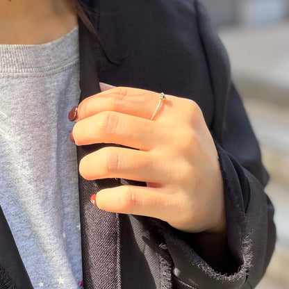 Silver925×brass Heart plain ring