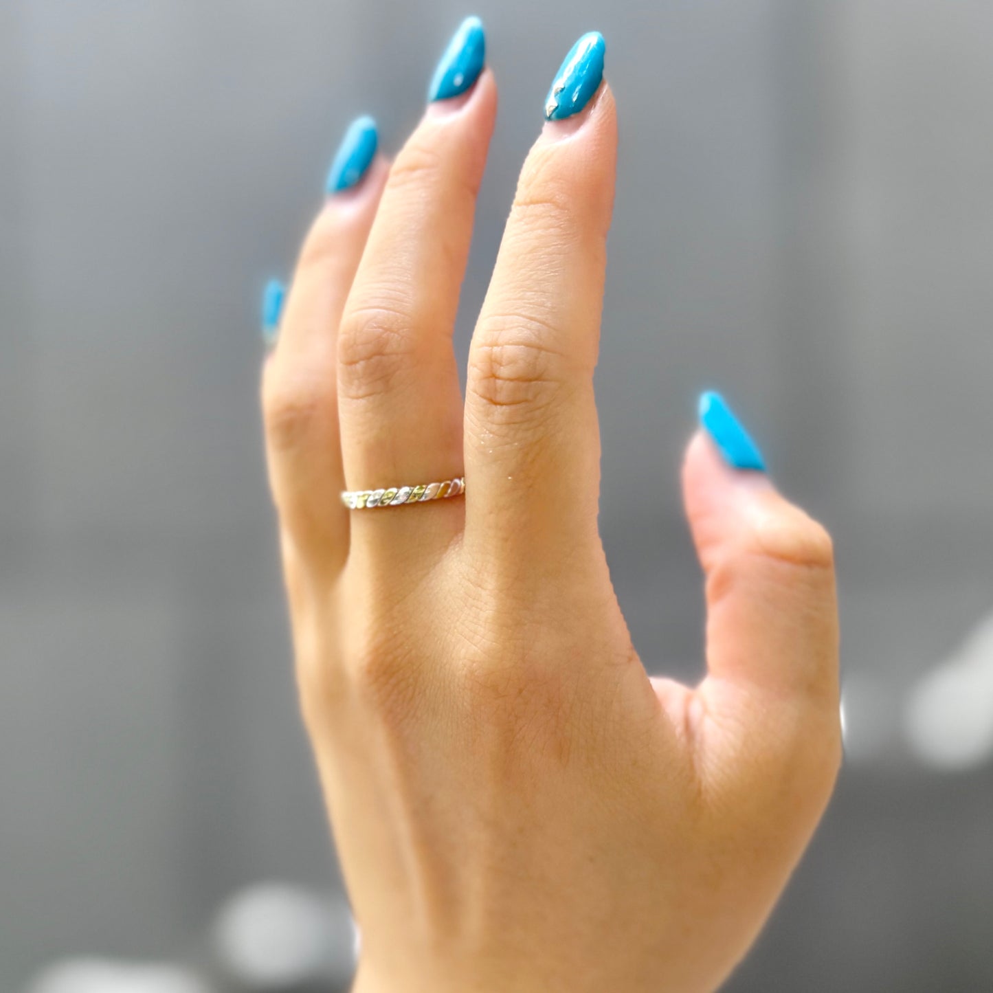 Silver925×Brass plain ring 8