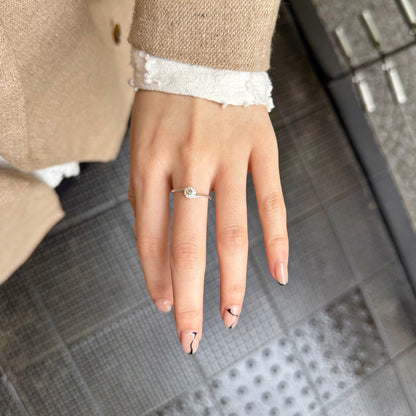 Flower design ring 9