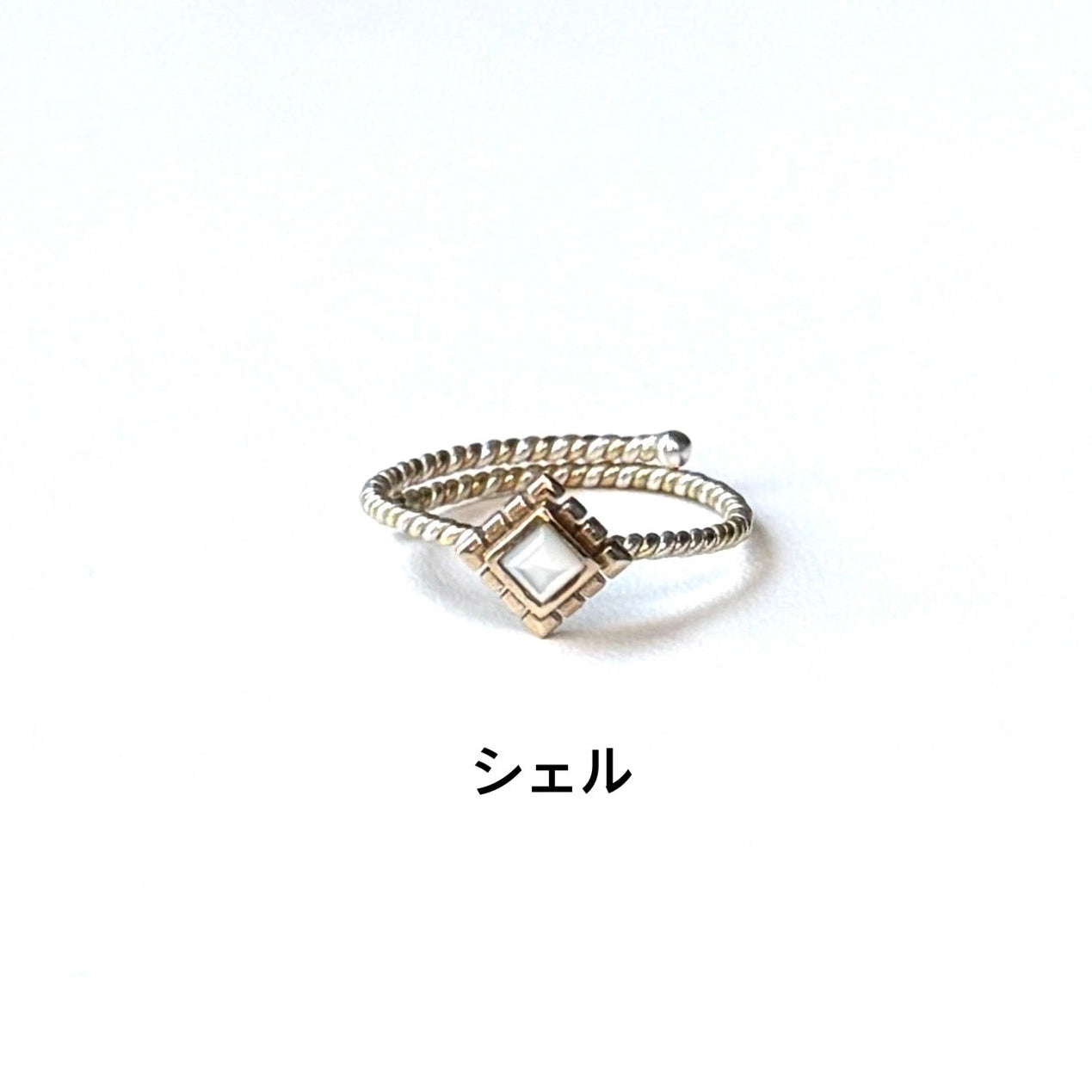 Silver925×Brass petit ring 5