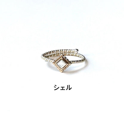 Silver925×Brass petit ring 5